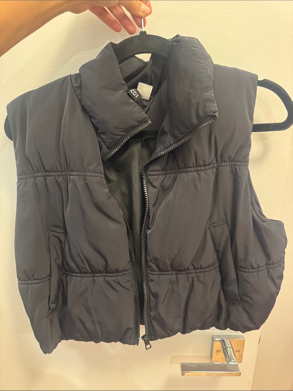 H&M Black Quilted Puffer Vest